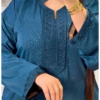كندورة-مغربية-مطرزة-بثوب-روزا