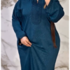 كندورة-مغربية-مطرزة-بثوب-روزا